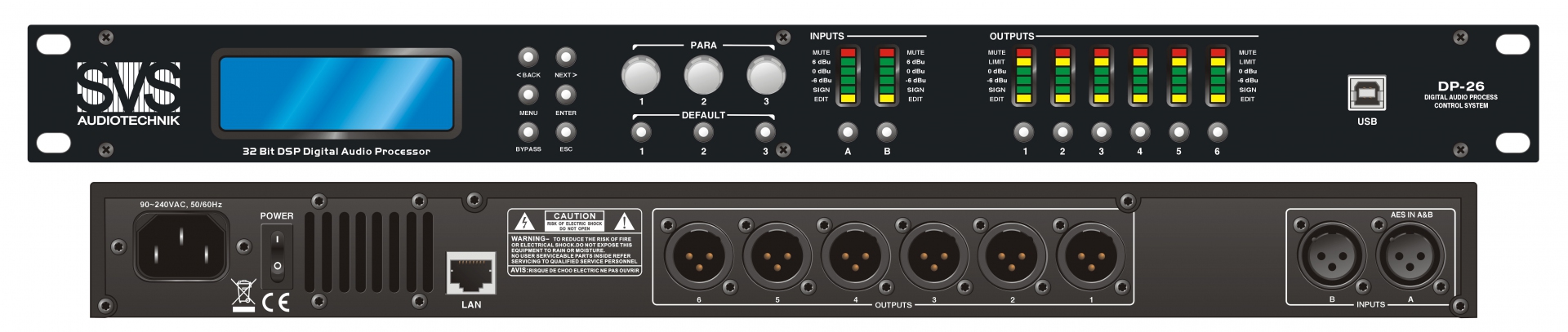 SVS Audiotechnik DP-26 Цифровой процессор: 2 входа 6 выходов в Гатчине
