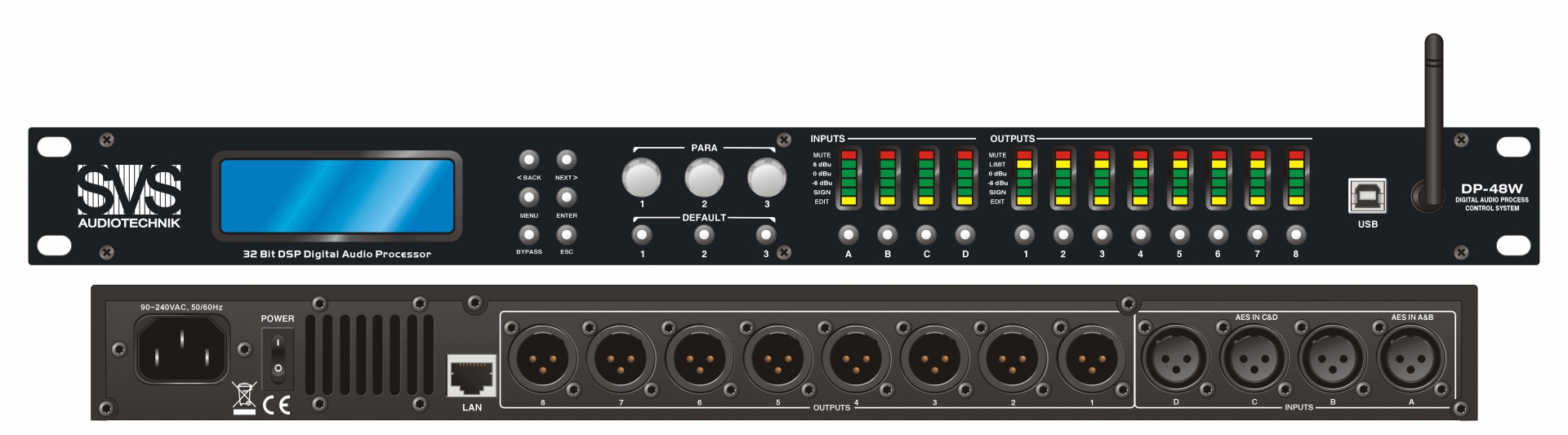 SVS Audiotechnik DP-48W Цифровой процессор: 4 входа 8 выходов в Гатчине