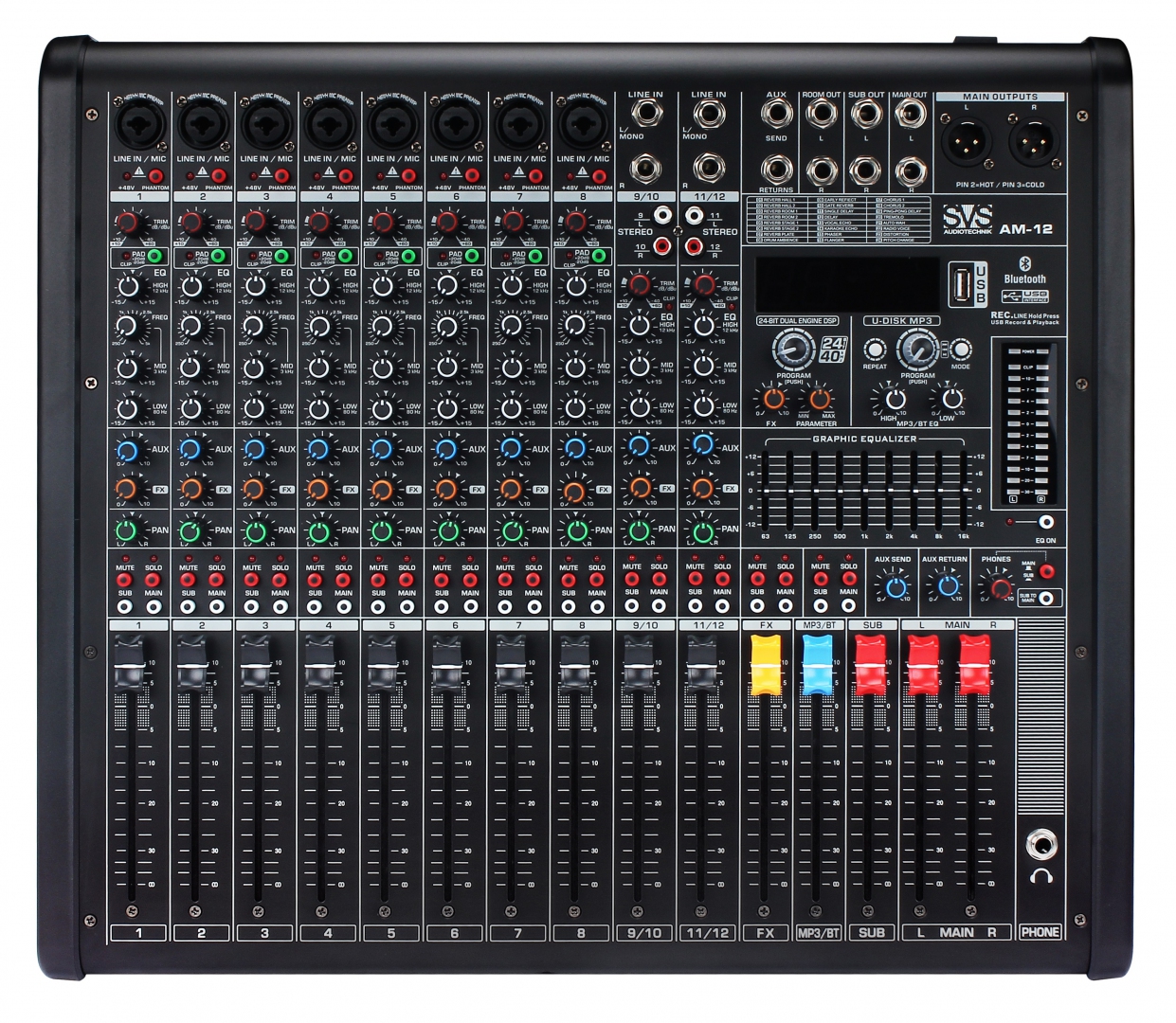 SVS Audiotechnik mixers AM-12 Микшерный пульт аналоговый, 12-канальный в Гатчине