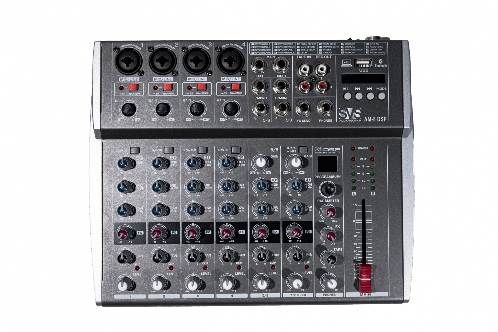 SVS Audiotechnik mixers AM-8 DSP Микшерный пульт аналоговый, 8-канальный в Гатчине