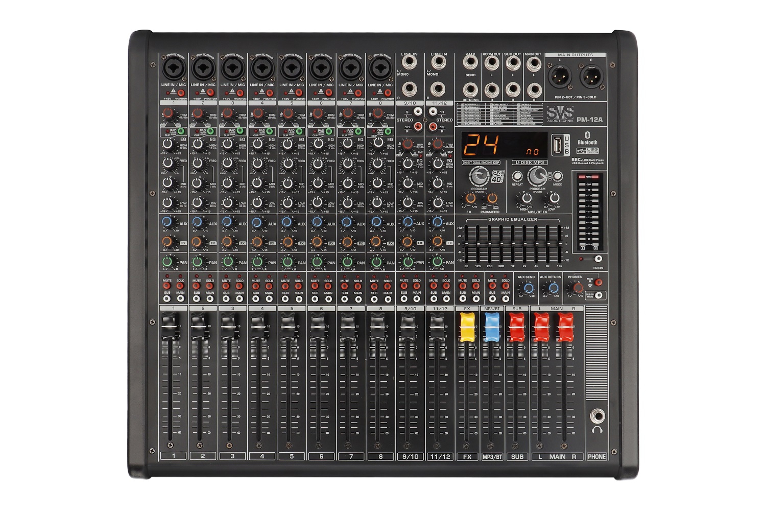 SVS Audiotechnik mixers PM-12A Активный аналоговый микшерный пульт, 12-канальный в Гатчине